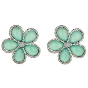 Eye Candy Green Flower‎ Earrings BNWT